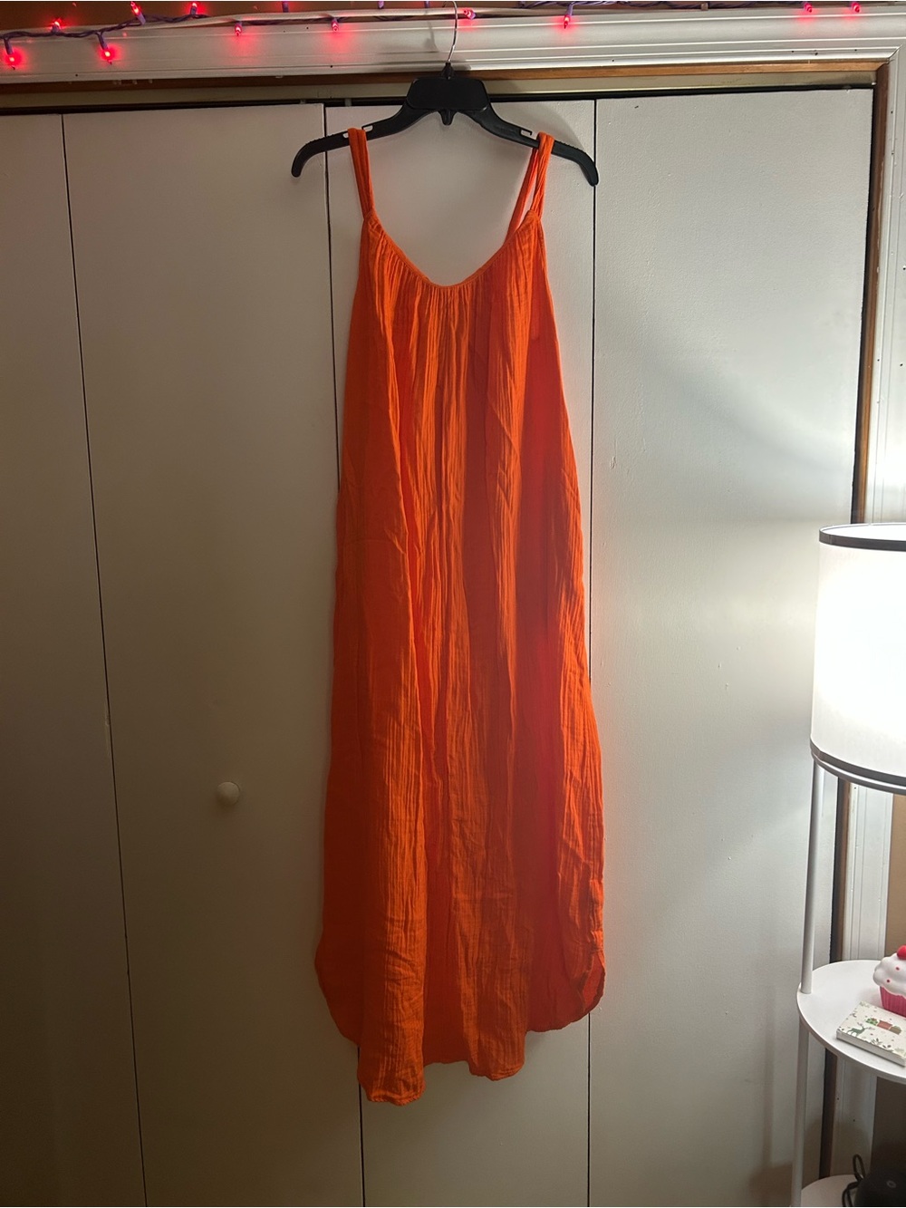 Old Navy Orange Lightweight Maxi Dress
